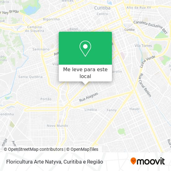 Floricultura Arte Natyva mapa