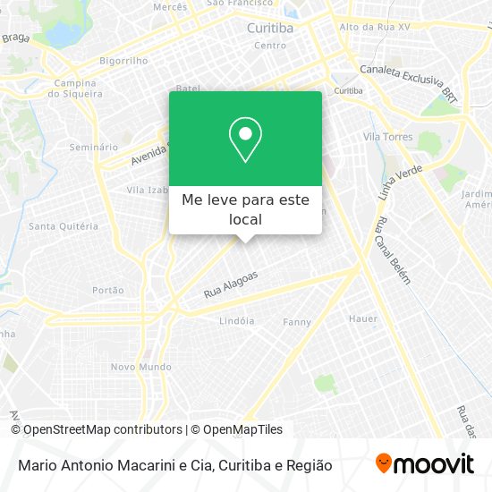 Mario Antonio Macarini e Cia mapa