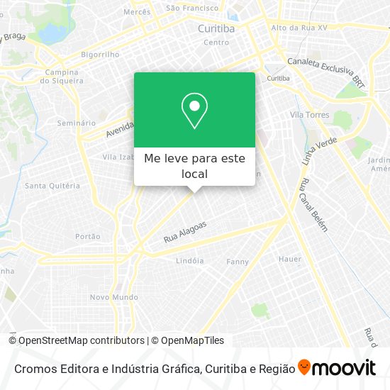 Cromos Editora e Indústria Gráfica mapa