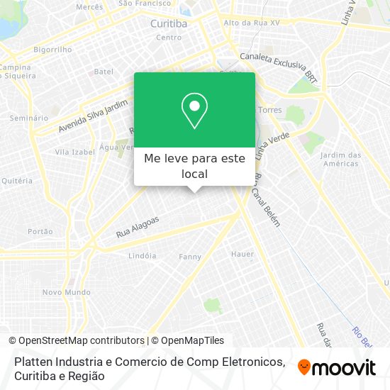Platten Industria e Comercio de Comp Eletronicos mapa