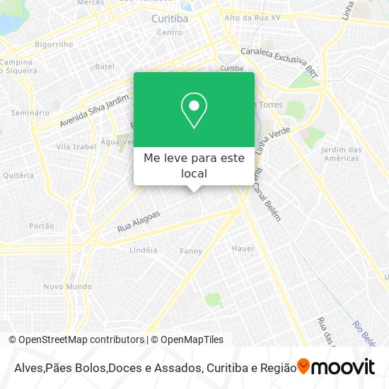Alves,Pães Bolos,Doces e Assados mapa