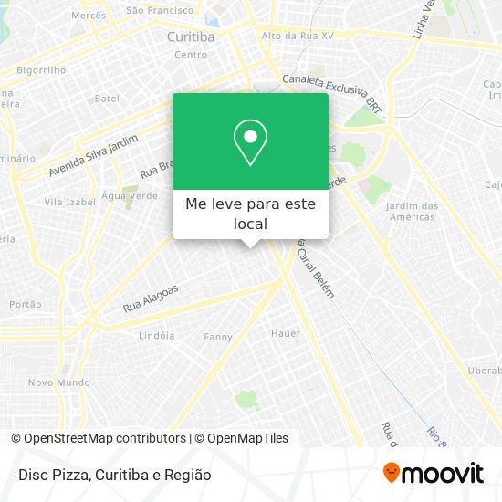 Disc Pizza mapa