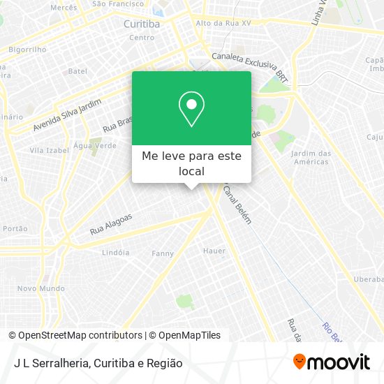 J L Serralheria mapa