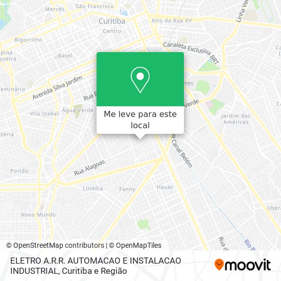 ELETRO A.R.R. AUTOMACAO E INSTALACAO INDUSTRIAL mapa