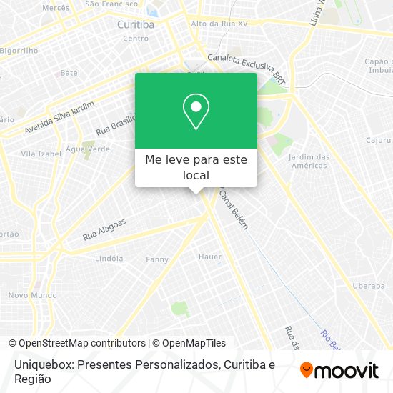 Uniquebox: Presentes Personalizados mapa