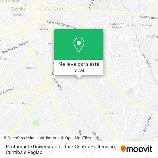 Restaurante Universitário Ufpr - Centro Politécnico mapa