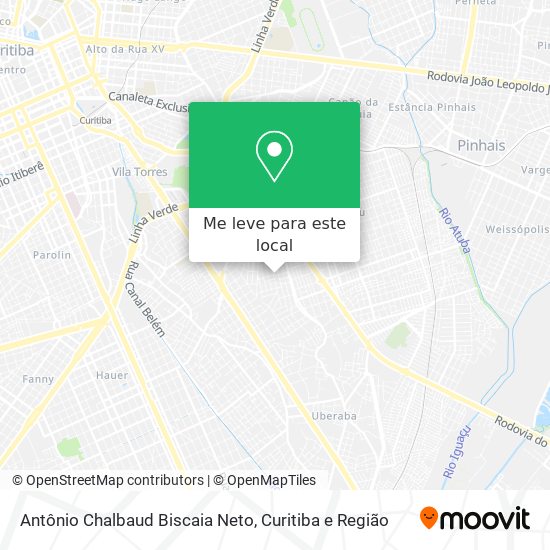 Antônio Chalbaud Biscaia Neto mapa