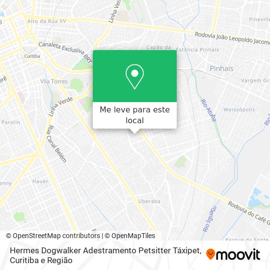 Hermes Dogwalker Adestramento Petsitter Táxipet mapa