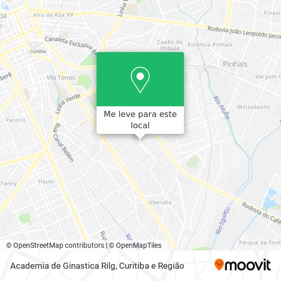 Academia de Ginastica Rilg mapa