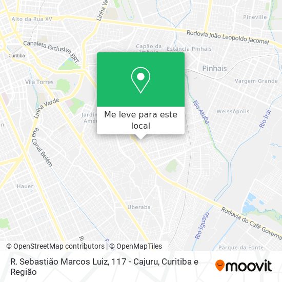 R. Sebastião Marcos Luiz, 117 - Cajuru mapa