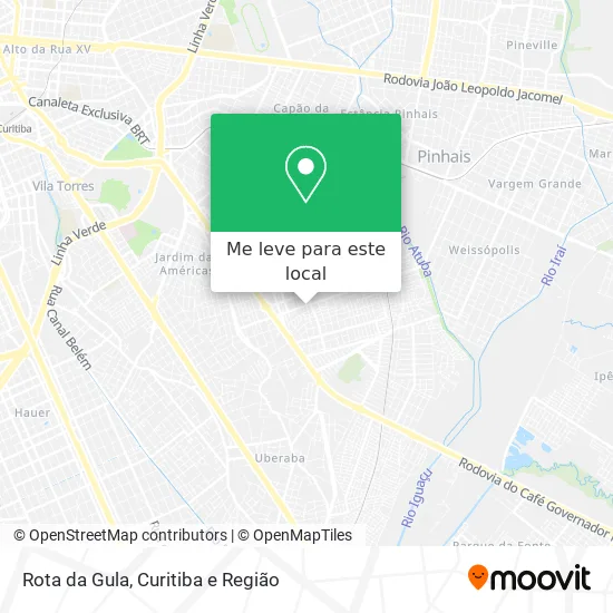 Rota da Gula mapa
