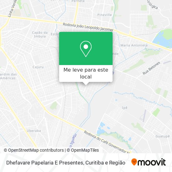 Dhefavare Papelaria E Presentes mapa