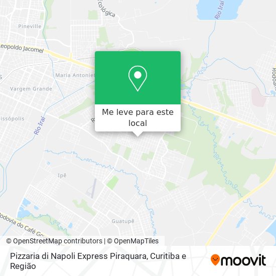 Pizzaria di Napoli Express Piraquara mapa