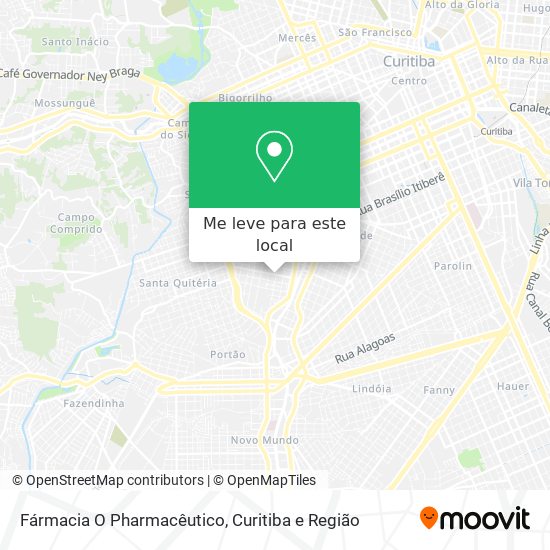 Fármacia O Pharmacêutico mapa