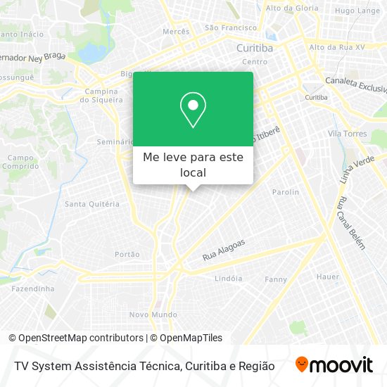 TV System Assistência Técnica mapa