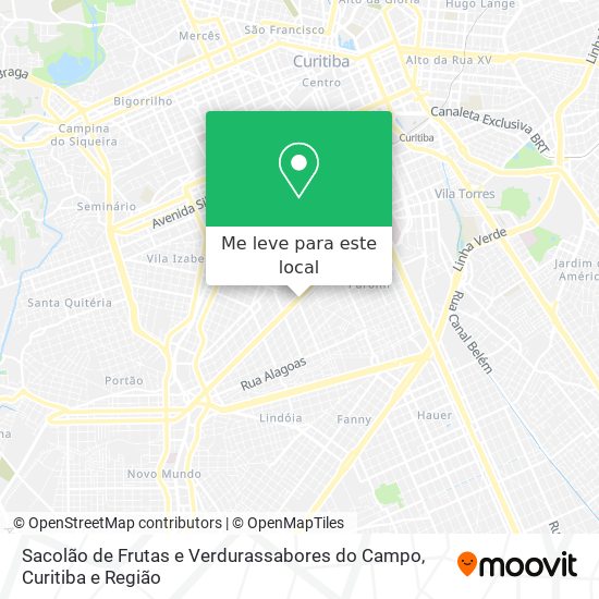 Sacolão de Frutas e Verdurassabores do Campo mapa