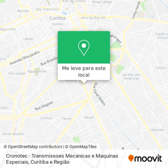 Cronotec - Transmissoes Mecanicas e Maquinas Especiais mapa