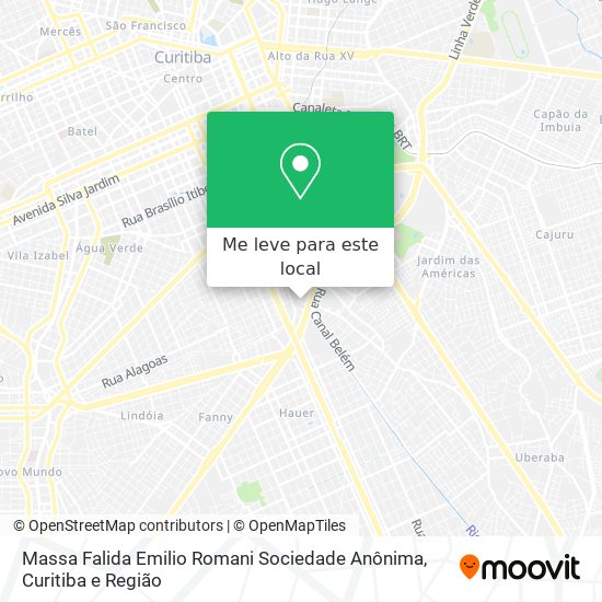 Massa Falida Emilio Romani Sociedade Anônima mapa