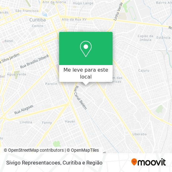 Sivigo Representacoes mapa