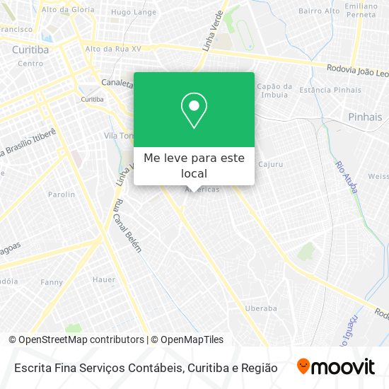 Escrita Fina Serviços Contábeis mapa