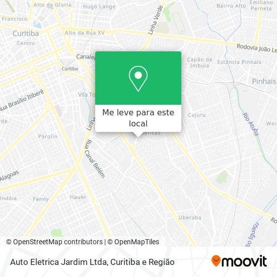 Auto Eletrica Jardim Ltda mapa