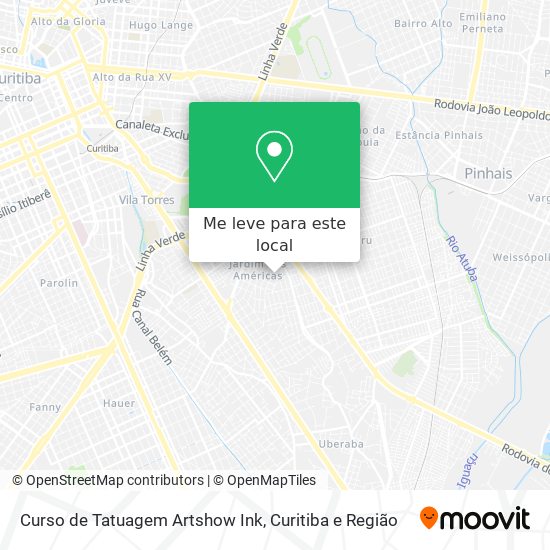 Curso de Tatuagem Artshow Ink mapa