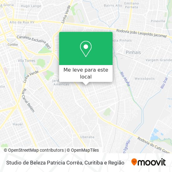 Studio de Beleza Patricia Corrêa mapa