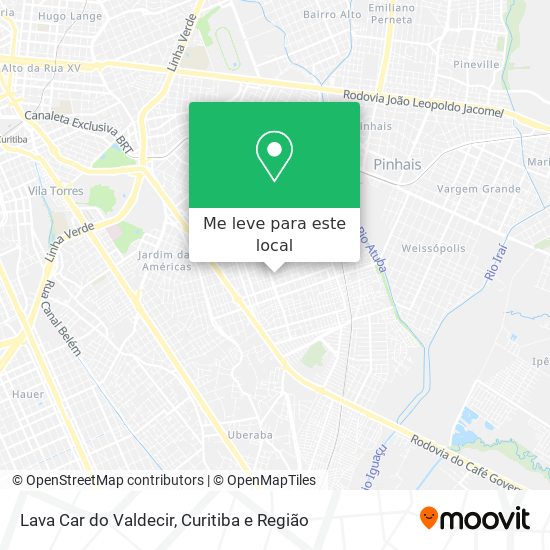 Lava Car do Valdecir mapa