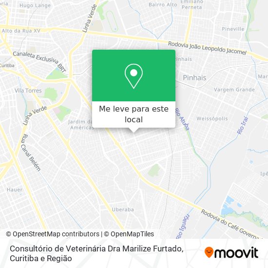 Consultório de Veterinária Dra Marilize Furtado mapa