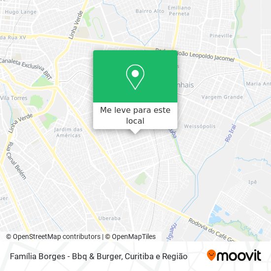 Família Borges - Bbq & Burger mapa