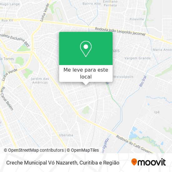 Creche Municipal Vó Nazareth mapa