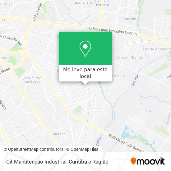 Cit Manutenção Industrial mapa