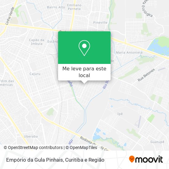 Empório da Gula Pinhais mapa