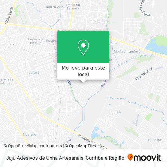 Juju Adesivos de Unha Artesanais mapa