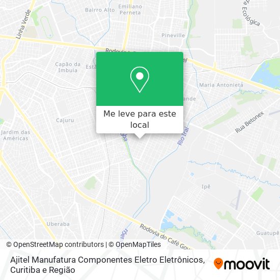 Ajitel Manufatura Componentes Eletro Eletrônicos mapa