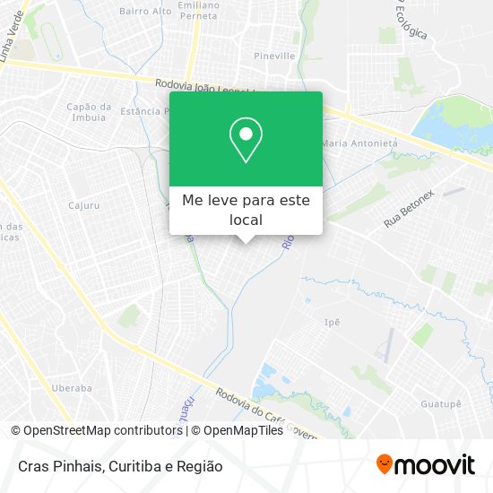 Cras Pinhais mapa