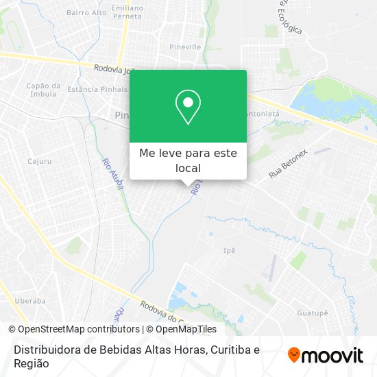 Distribuidora de Bebidas Altas Horas mapa