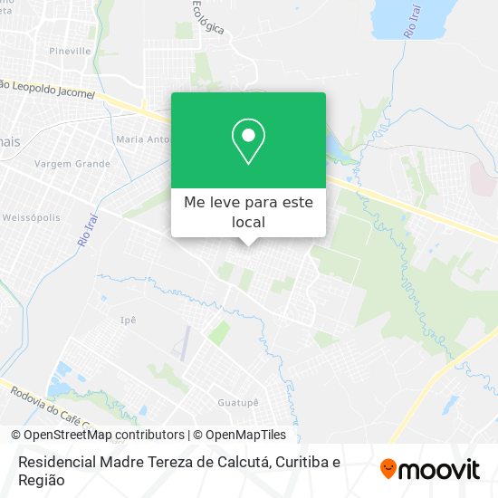 Residencial Madre Tereza de Calcutá mapa