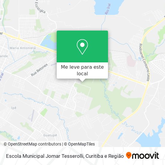 Escola Municipal Jomar Tesserolli mapa