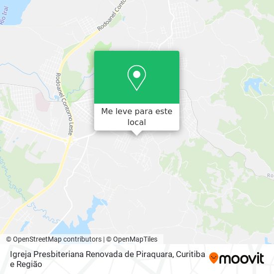 Igreja Presbiteriana Renovada de Piraquara mapa