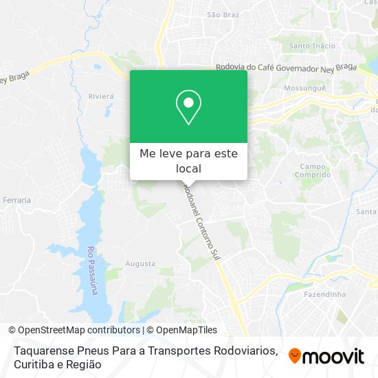 Taquarense Pneus Para a Transportes Rodoviarios mapa