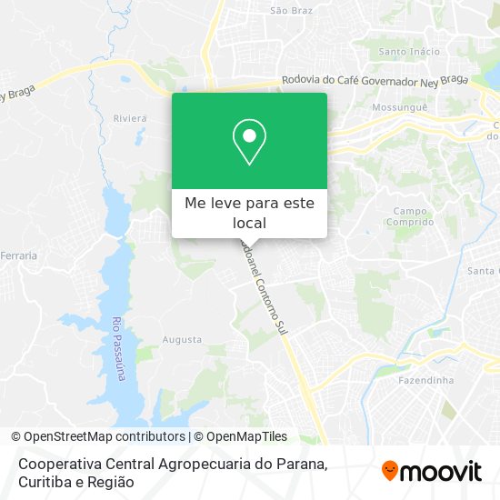 Cooperativa Central Agropecuaria do Parana mapa