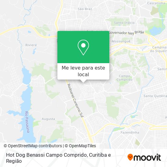 Hot Dog Benassi Campo Comprido mapa
