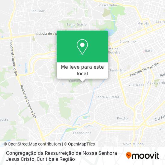 Congregação da Ressurreição de Nossa Senhora Jesus Cristo mapa