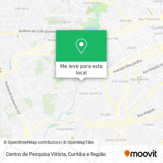 Centro de Pesquisa Vitória mapa