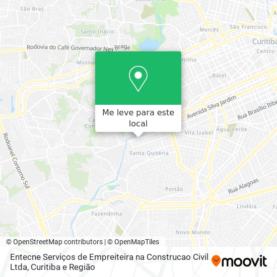 Entecne Serviços de Empreiteira na Construcao Civil Ltda mapa