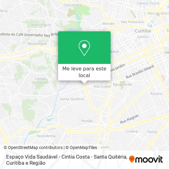 Espaço Vida Saudável - Cintia Costa - Santa Quitéria mapa