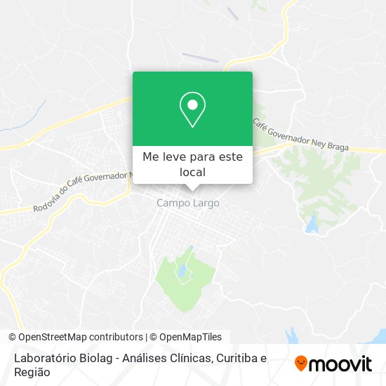 Laboratório Biolag - Análises Clínicas mapa