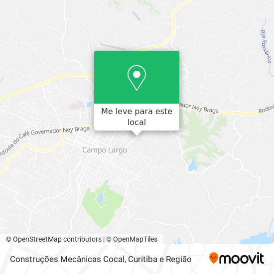 Construções Mecânicas Cocal mapa