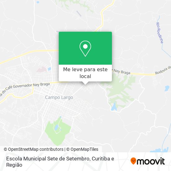 Escola Municipal Sete de Setembro mapa